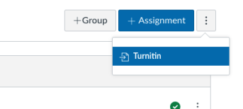 how to create turnitin assignment in canvas