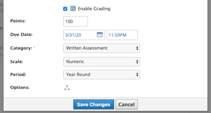 how to create a writing assignment in schoology